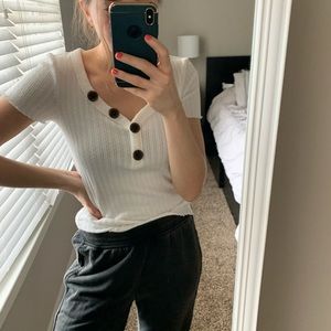 American Eagle Henley Tee